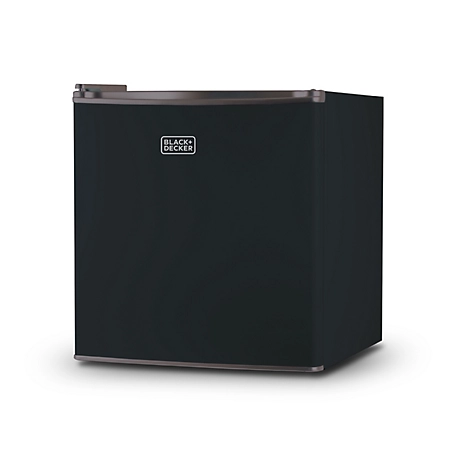 Black & Decker Compact Refrigerator Mini Fridge with Freezer 1.7 cu. ft., BCRK17B