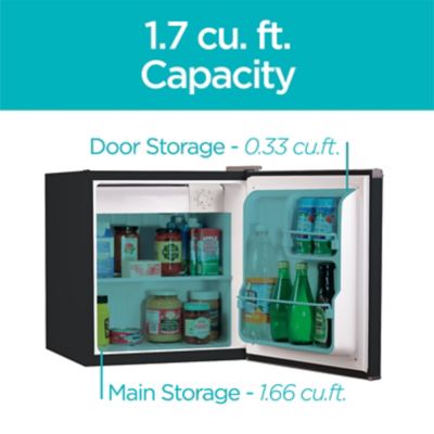 Image showing  1.7 cu. ft. Compact Refrigerator Mini Fridge with Freezer
