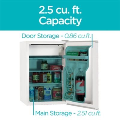 Image showing  Compact Refrigerator Mini Fridge with Freezer,2.5 cu. ft., BCRK25W