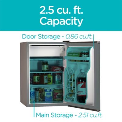 Image showing  2.5 cu. ft. Compact Refrigerator Mini Fridge with Freezer, BCRK25V