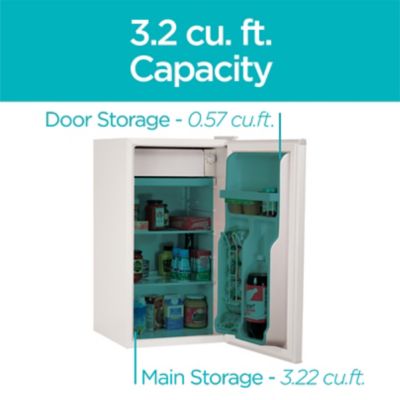 Image showing  Compact Refrigerator Mini Fridge with Freezer,3.2 cu. ft., BCRK32W