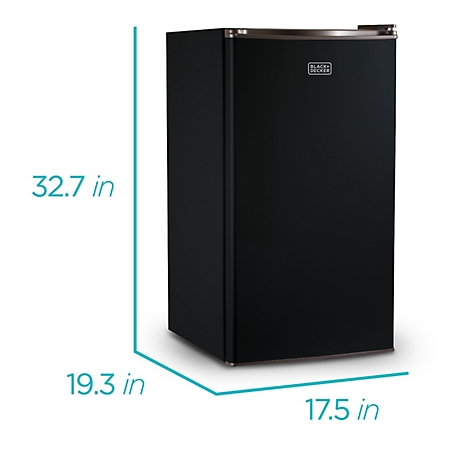 Black & Decker Compact Refrigerator Mini Fridge with Freezer,3.2