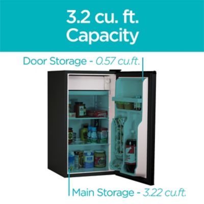 Image showing  3.2 cu. ft. Compact Refrigerator Mini Fridge with Freezer
