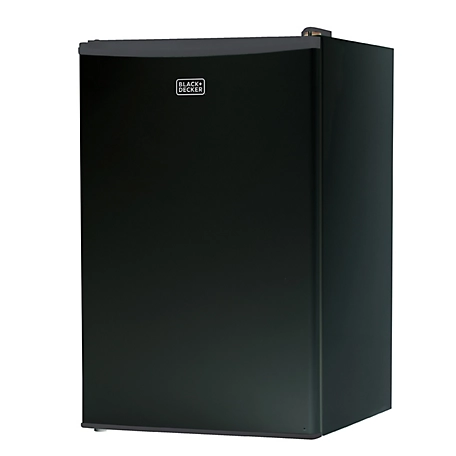 Black & Decker Compact Refrigerator Mini Fridge with Freezer, 4.3 cu. ft., BCRK43B