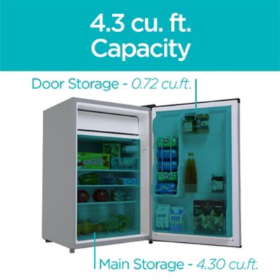Image showing  Compact Refrigerator Mini Fridge with Freezer,4.3 cu. ft., BCRK43V