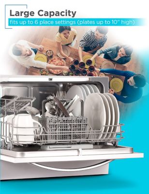Image showing  Compact Countertop Dishwasher, 6 Place Settings