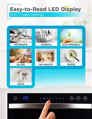 Image showing  Compact Countertop Dishwasher, 6 Place Settings