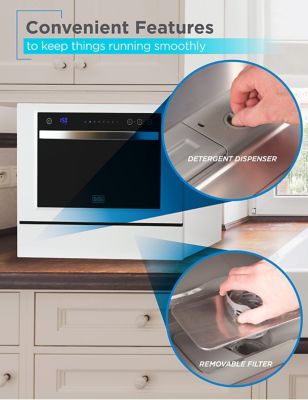 Image showing  Compact Countertop Dishwasher, 6 Place Settings