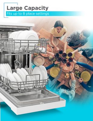 Image showing  18 in. Wide Portable Dishwasher, 8 Place Settings