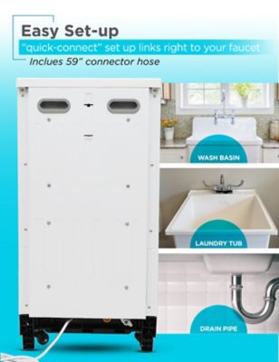 Image showing  18 in. Wide Portable Dishwasher, 8 Place Settings