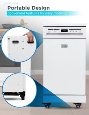 Image showing  18 in. Wide Portable Dishwasher, 8 Place Settings