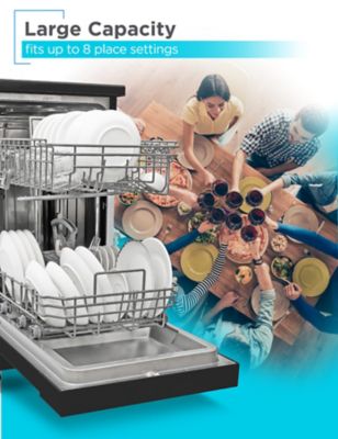 Image showing  18 in. Wide Portable Dishwasher, 8 Place Settings