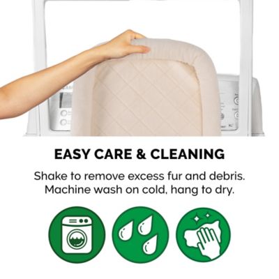 Image showing 3 th FurHaven Faux Lambswool Bolster Crate Pet Bed for Dogs and Cats