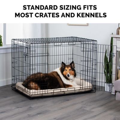 Image showing 5 th FurHaven Faux Lambswool Bolster Crate Pet Bed for Dogs and Cats