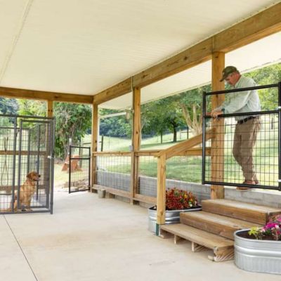 Image showing  36 in. x 50 in. Wire-Filled Corral Gate, Green