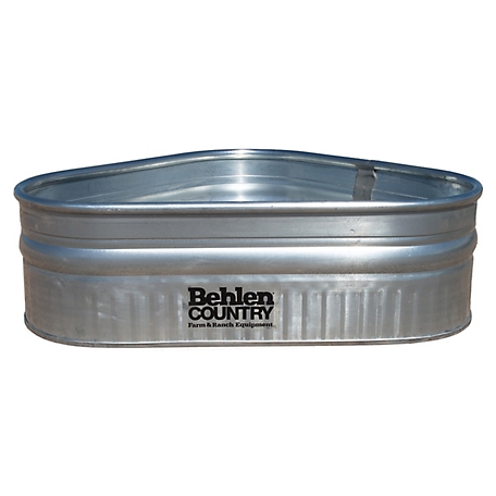 Behlen Country Shallow Galvanized Triangle Tank