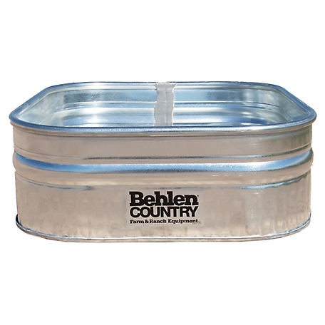 Behlen Country Shallow Galvanized Square Tank, 50140078