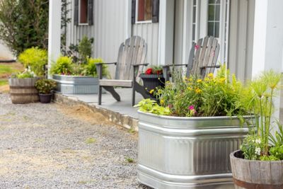 Image showing  120 gal. Galvanized Square Tank
