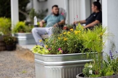 Image showing  120 gal. Galvanized Square Tank