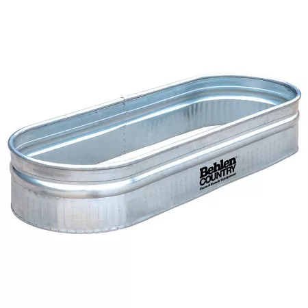 Behlen Pays 70 gal Galvanized Steel Round End Bottomless Tank Planter 2 ft x 1 ft x 6 ft. Planters