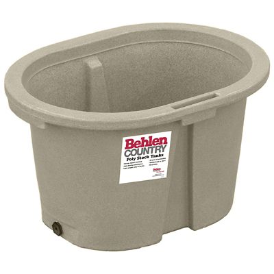 Behlen Country 65 gal. Poly Stock Tank, 2 ft. W x 2 ft. H x 3 ft. L