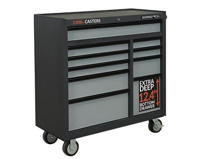 SHOPMAX 41 in. Rolling Cabinet W 10-Drawer, 954110S7