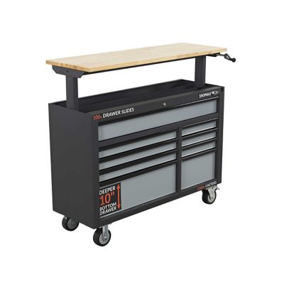 Image showing  52 in. Workbench W 9-Drawer, Adjustable Height