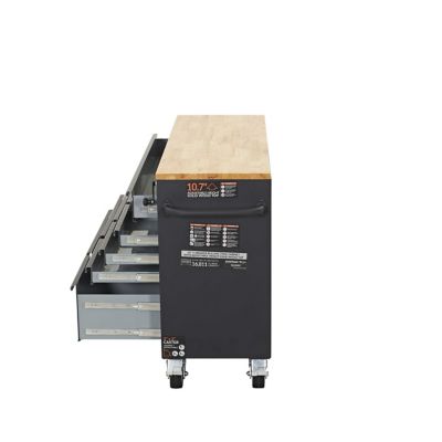 Image showing  52 in. Workbench W 9-Drawer, Adjustable Height