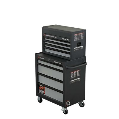 SHOPMAX 27 in. 8-Drawer Tool Chest and Rolling Cabinet Combo