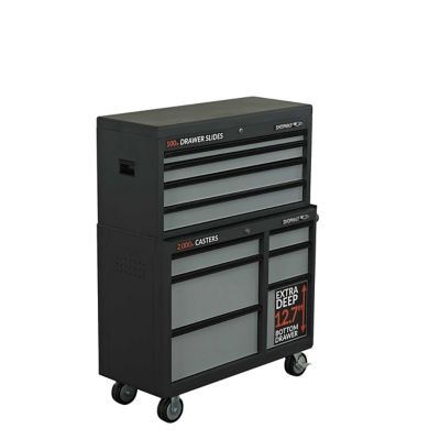 SHOPMAX 41 in. 10-Drawer Tool Chest & Rolling Cabinet Combo, 84104A3-06R5