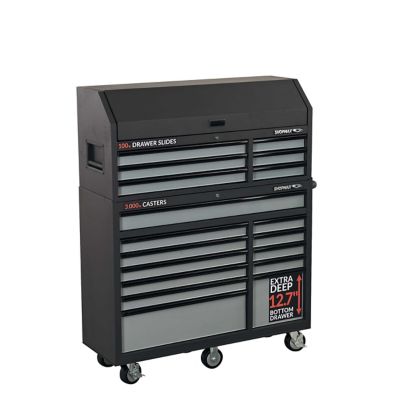 SHOPMAX 52 in. 18-Drawer Tool Chest & Rolling Cabinet Combo, 95206R2-12S5