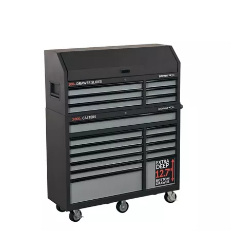 SHOPMAX 52" 18-Drawer Tool Chest and Rolling Cabinet Combo Tool Chest Combos