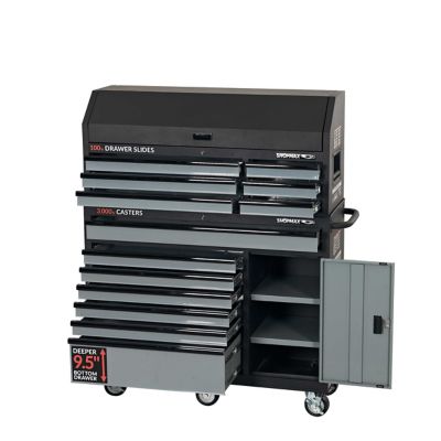 Image showing  52 in. 13-Drawer + 1 Door Tool Chest & Rolling Cabinet Combo