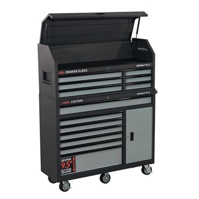 Image showing  52 in. 13-Drawer + 1 Door Tool Chest & Rolling Cabinet Combo
