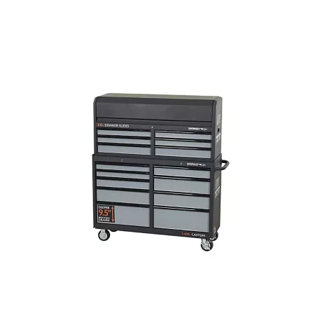 SHOPMAX 52" 15-Drawer Tool Chest and Rolling Cabinet Combo 2 300 lb Capacity Tool Chest Combos