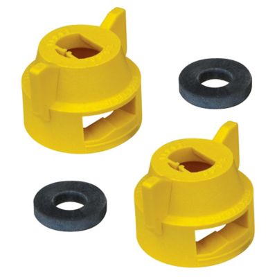 Image showing  Nylon Nozzle Quick Caps with Gaskets, Yellow, 2-Pack