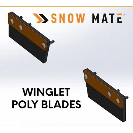 Dawson MFG Snow Mate 36 in.+ Winglet Poly Blades, SM-36-WPB