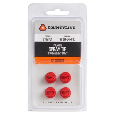 Image showing  0.4 GPM Standard Flat Spray Tips for Y8253048 CAP, 4-Pack