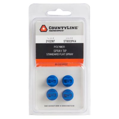Image showing  0.3 GPM 80-Degree Standard Flat Fan Spray Tips, 4-Pack