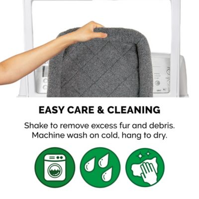 Image showing 3 th FurHaven Faux Lambswool Bolster Crate Pet Bed for Dogs and Cats