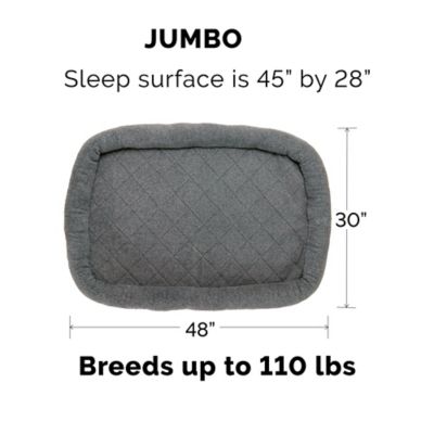 Image showing  Faux Lambswool Bolster Crate Pet Bed for Dogs and Cats