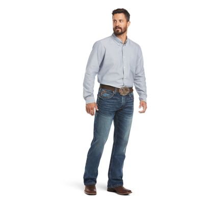 Image showing 5 th Ariat Men's Relaxed Fit Low-Rise M4 Preston Bootcut Jeans