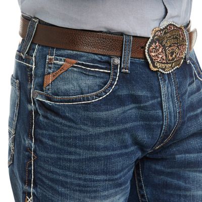 Image showing 2 th Ariat Men's Relaxed Fit Low-Rise M4 Preston Bootcut Jeans