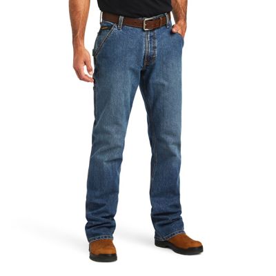 Ariat Men's Stretch Fit Low-Rise Rebar M4 DuraStretch Workhorse Bootcut Work Jeans