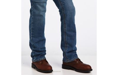Image showing 3 th Ariat Men's Slim Fit Low-Rise Rebar M7 DuraStretch Edge Straight Leg Work Jeans