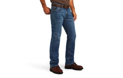 Ariat Men's Slim Fit Low-Rise Rebar M7 DuraStretch Edge Straight Leg Work Jeans