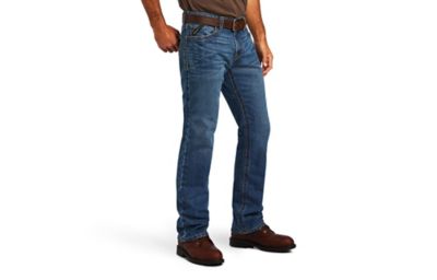 Image showing 0 th Ariat Men's Slim Fit Low-Rise Rebar M7 DuraStretch Edge Straight Leg Work Jeans