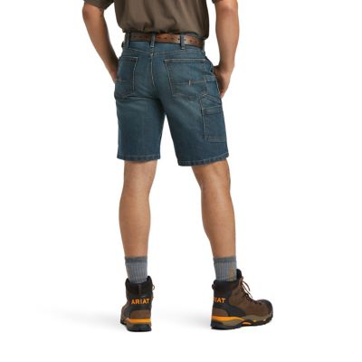 Image showing  Men's 10 in. Rebar DuraStretch Denim Utility Work Shorts