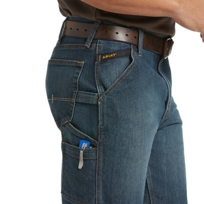 Image showing  Men's 10 in. Rebar DuraStretch Denim Utility Work Shorts