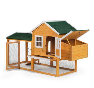 Image showing  Chicken Coop with Nest Box, 2 to 3 Chicken Capacity